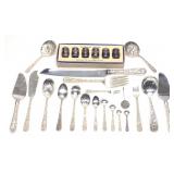 26 pc Sterling Silver Kirk & Son Repousse Flatware