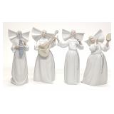 (4) Lladro Sisters in Motion Dancing Nun Figurines