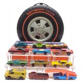 (12) 1960s Hot Wheels Redline Toy Cars w/ 2 Cases