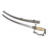 War of 1812 US Eagle Head Dress Sword & Scabbard