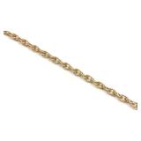 14K Yellow Gold Rope Chain Necklace (20'L)