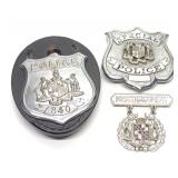 3 Antique Obsolete Maryland Police Badges