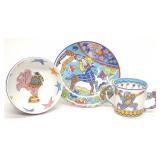 3 pc Tiffany & Co 'Fantasy' Cup Plate Bowl Set