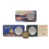 (4) 1 ozt .999 Silver Eagle & Peace Bullion Coins
