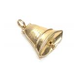 14K Yellow Gold Large Bell Locket Pendant / Charm