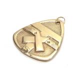 14K Gold Franciscan Coat of Arms Tau Cross Pendant