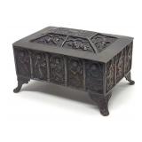 19th C. Gothic Revival Bronze Jewelry Casket