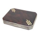 Art Deco 900 Silver & Shell Cigarette Case
