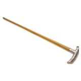 Early 1900s Chinese Silver Mounted Walking Cane