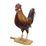 Full Rooster Mount on Cutting Board