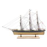 Scale Model of 19th C. British Clipper Ship 23' L