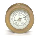 Emory & Douglas Brass Ships Porthole Barometer