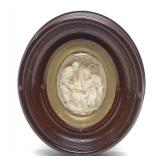 19th C. French Carved Meerschaum Relief Plaque