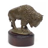 Dian Weeks Bronze Buffalo Sculpture signed #22/150