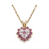 14K Yellow Gold S-Link Twist Chain w/ 10K Pendant