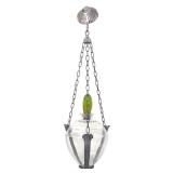 Art Deco Hanging Apothecary Show Globe w/ Stopper