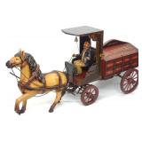 37' Dr Quacks Medicine Co Horse Drawn Wagon Decor