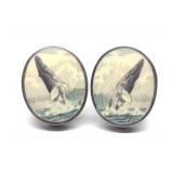 David Smith 'Carved' Sterling Silver Cufflinks
