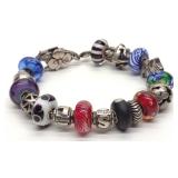 Trollbead 'LAA' Sterling Silver 17 Charm Bracelet