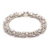 Helen Andrews Sterling Silver Byzantine Bracelet