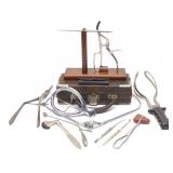 Vintage Medical Surgeon Tools & Surgical Field Kit