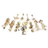 10 Lunch at the Ritz Signed Earrings & Brooch Set