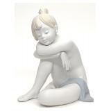 Lladro 6338 Im Sleepy Porcelain Figurine of Girl