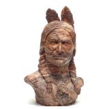 Agate Patterned Native American Chief Bust