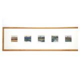 Micah Schwaberow Signed 5 Panel Woodcut Print Art
