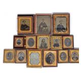 14 Antique Ambrotype, Daguerreotype & Tintypes