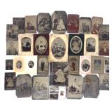 36 19th C. Tintype Photographs & Portraits