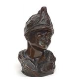 Vincenzo Aurisicchio Bronze Boy w/ Hat Sculpture