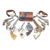 (8) 1950s Cap Gun Toys & Texas Ranger Spurs w/ Box