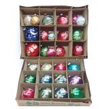 28 Vintage Shiny Brite Stencil Christmas Ornaments