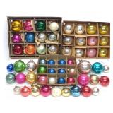 57 Vintage Round Glass Christmas Ornaments