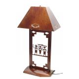 Southwest Copper Table Lamp (works)