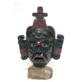 Maya King of Tikal Jadeite Mosaic Mask Replica