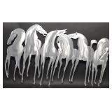 Frits Van Eeden Aluminum Horse Wall Art Sculpture