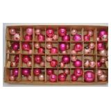 67 Vintage Pink Glass Christmas Ornaments