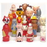 14 Vintage Colgate Soaky Character Bottles