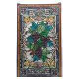 19x33' Stained Glass Panel Grapes on Vine