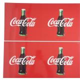 Pair of 1990 Coca-Cola Tin Advertising Signs (SST)