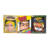 (3) 1970s Vintage Halloween Costume Masks