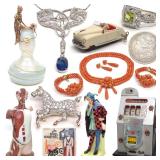 Fine Jewelry, Decorative Arts, Toys & Coins Online Auction