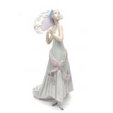 Lladro 6283 Temis Flapper Holding Fan Figurine