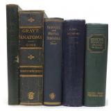 5 Antique Medical Books (Grays, Dictionary, Guide)