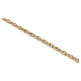 14K Yellow Gold Rope Chain Necklace (20'L)