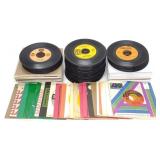 (176) 60s & 70s Classic Rock 45 RPM Records