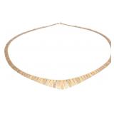 14K Gold Tri Color Cleopatra Necklace (20'L)