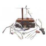 Vintage Medical Surgeon Tools & Surgical Field Kit